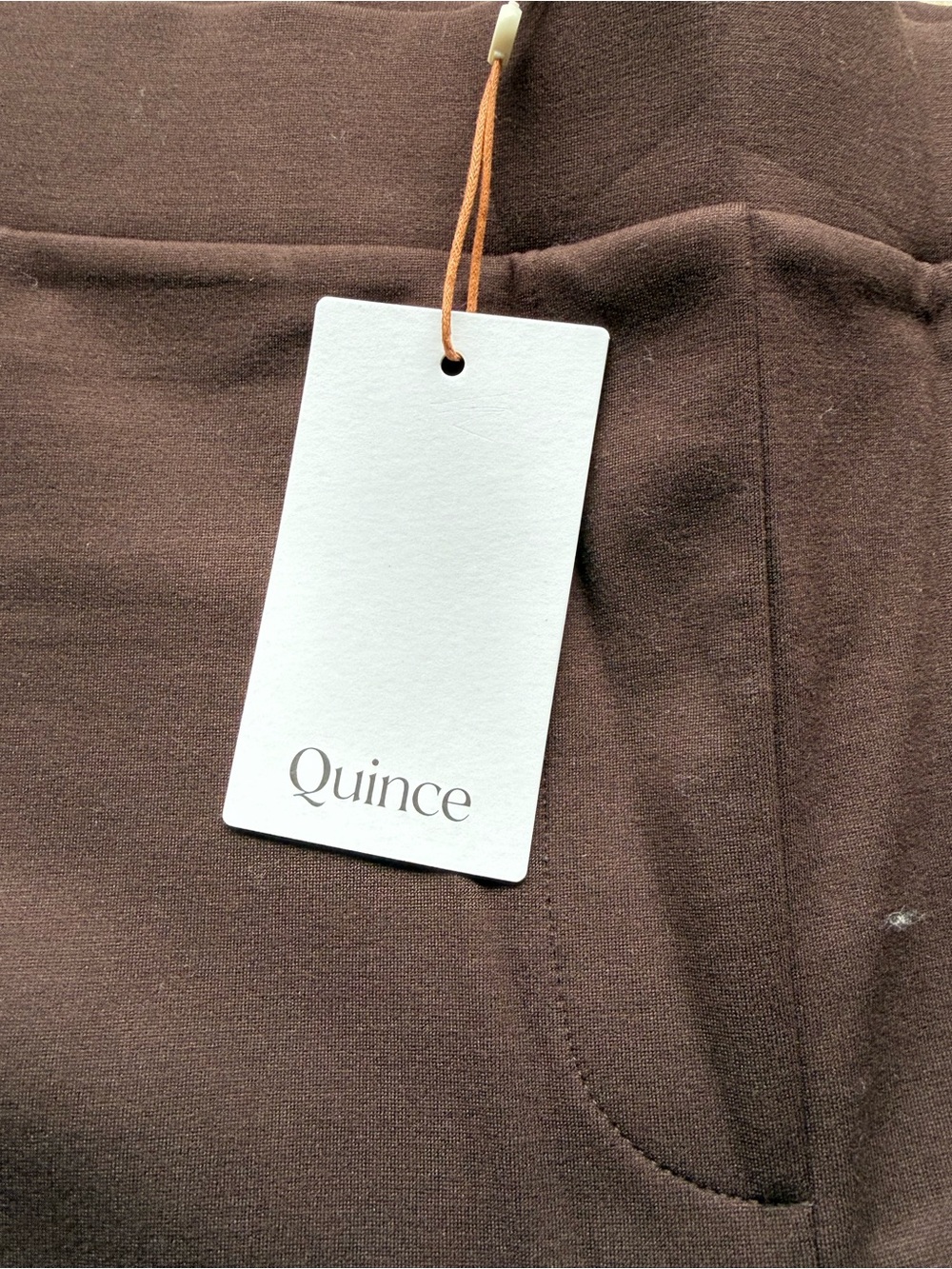 Quince Ultra-Stretch Ponte Wide Leg Pants in Espresso - Size Medium - Picture 3 of 9